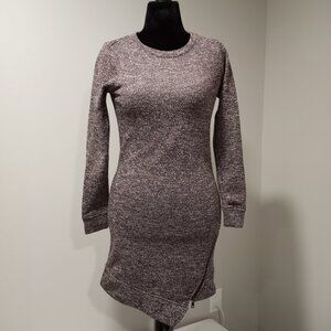 MAURICES SPECKLED PURPLE|WHITE SWEATER DRESS WOMEN S